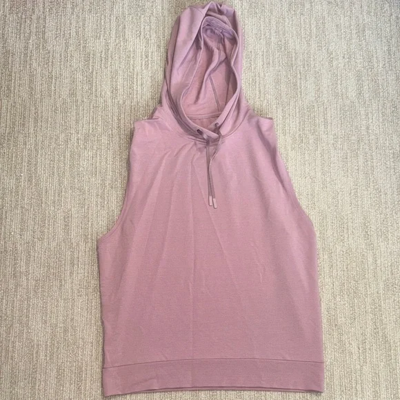 Lululemon Woman's Size 10 Stronger as One Sleeveless Hoodie Vintage Mauve - Picture 2 of 13